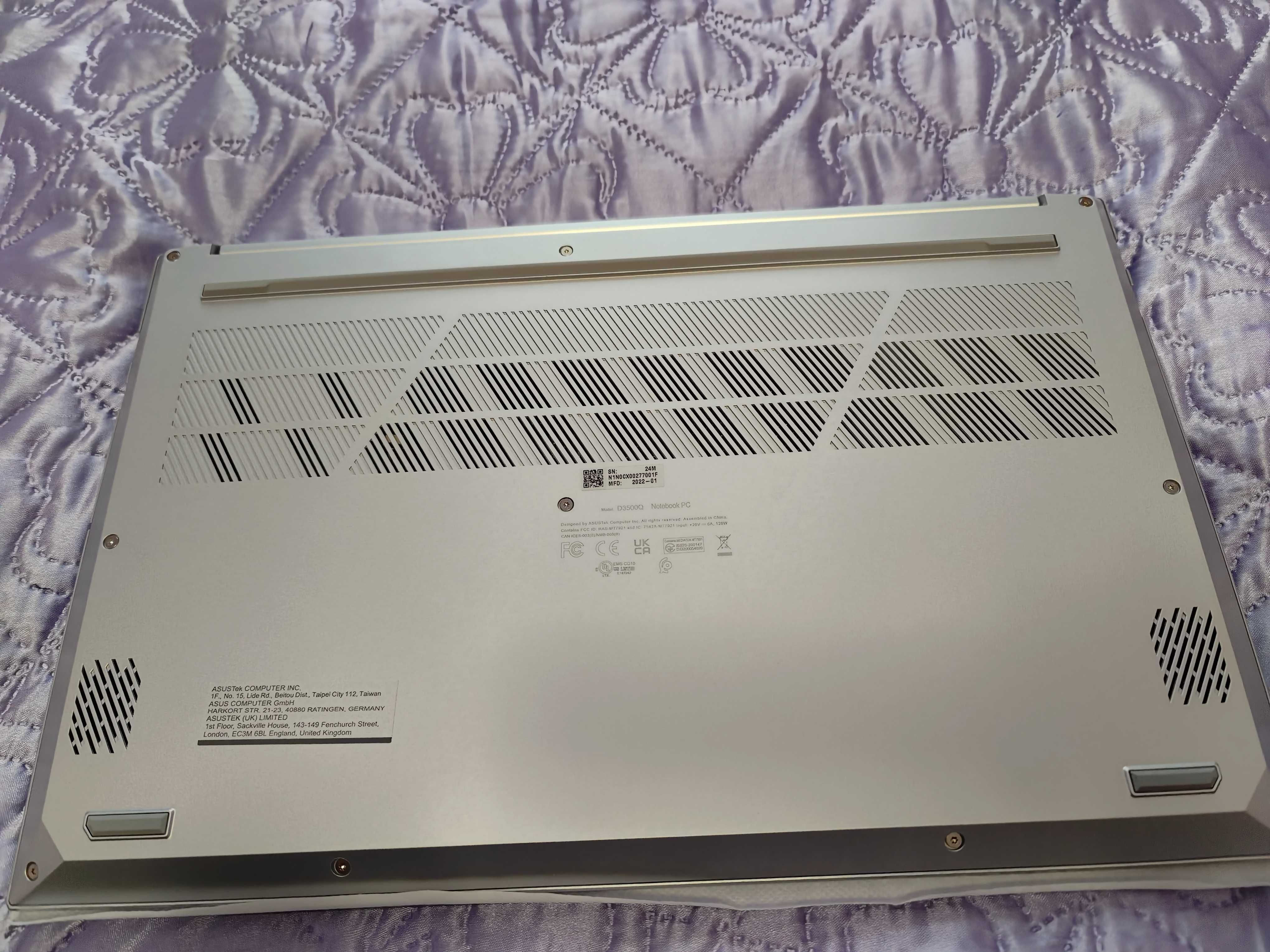 Asus Vivobook Pro 15 Oled D3500Q R5/16/512/rtx3050