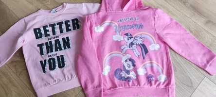 Bluzy z kapturem my little pony 122 różowe