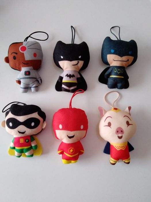 Brinquedo 6 bonecos DC Comics, apenas em conjunto (10 cm)