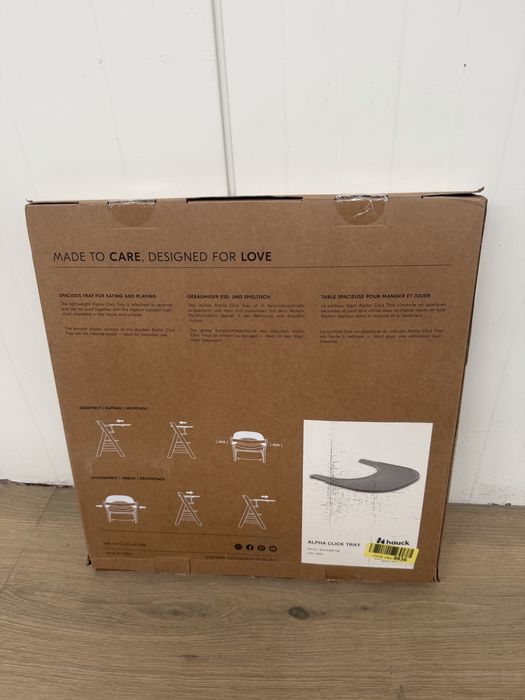Hauck Alpha click tray taca do krzesełka szara