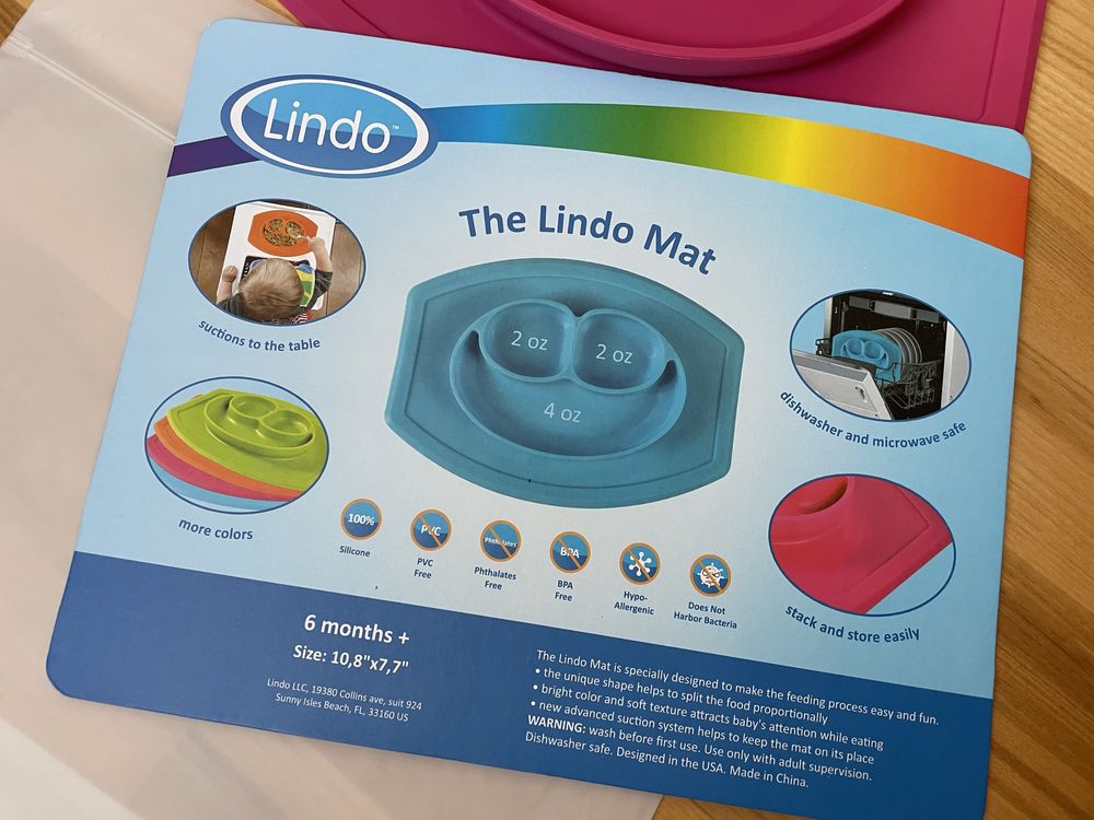 Силіконова тарілка-килимок на присосці Lindo