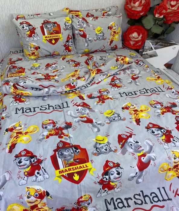 Постіль Щенячий ПАТРУЛЬ для дівчаток та хлопчиків