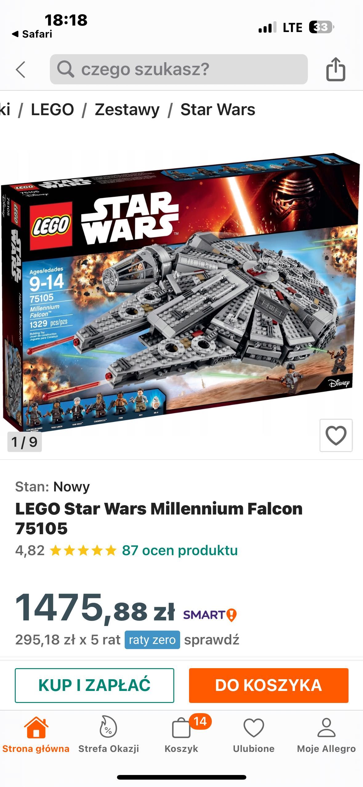 LEGO Star Wars Millennium Falcon 75105