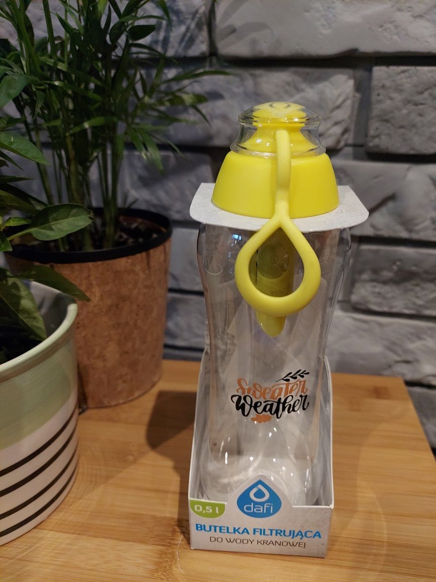 Butelka filtrujaca dafi do wody kranowej 0.5l  żółta