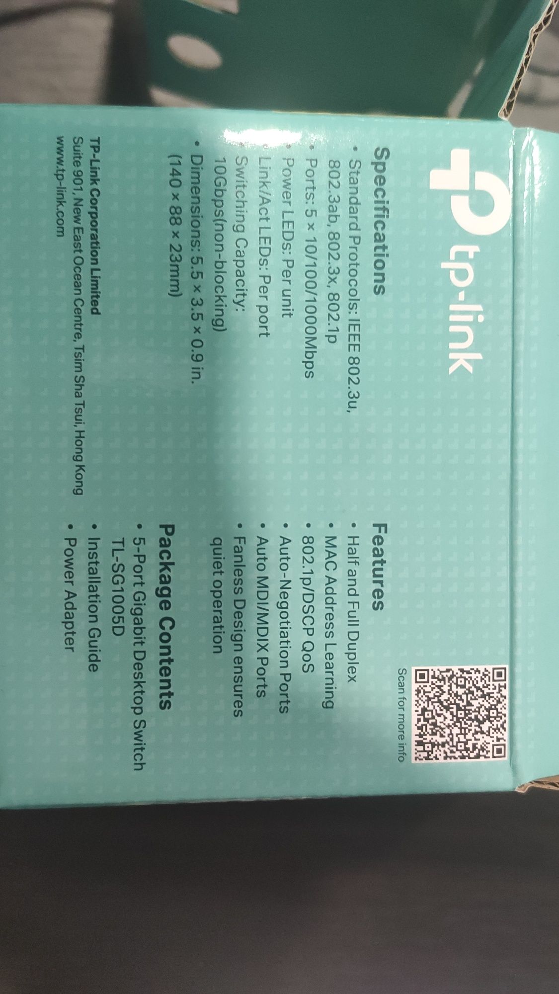 Switch TP-LINK TL-SG1005D (1000 Mbps)