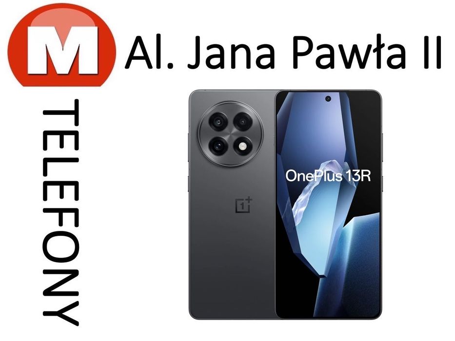 NOWY OnePlus 13R 12/256GB Czarny AL JANA PAWŁA