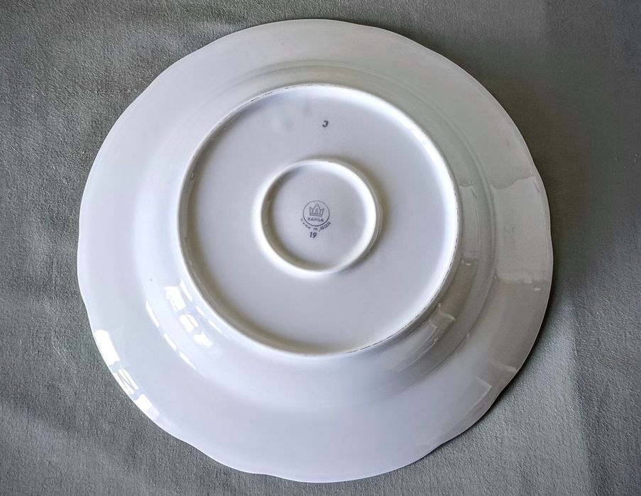 Большое сервизное блюдо 32cm KAHLA Мадонна посуда фарфор GDR винтаж