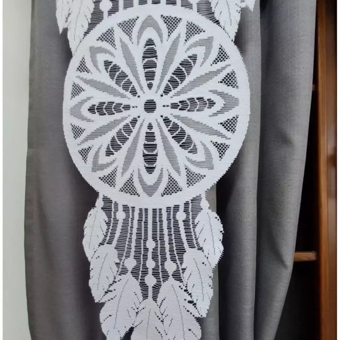 Firanka panel żakardowy Łapacz Snów Duo 60x120cm biały