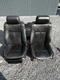 Fotele, wnętrze, skóry czarne BMW E39 kombi polift