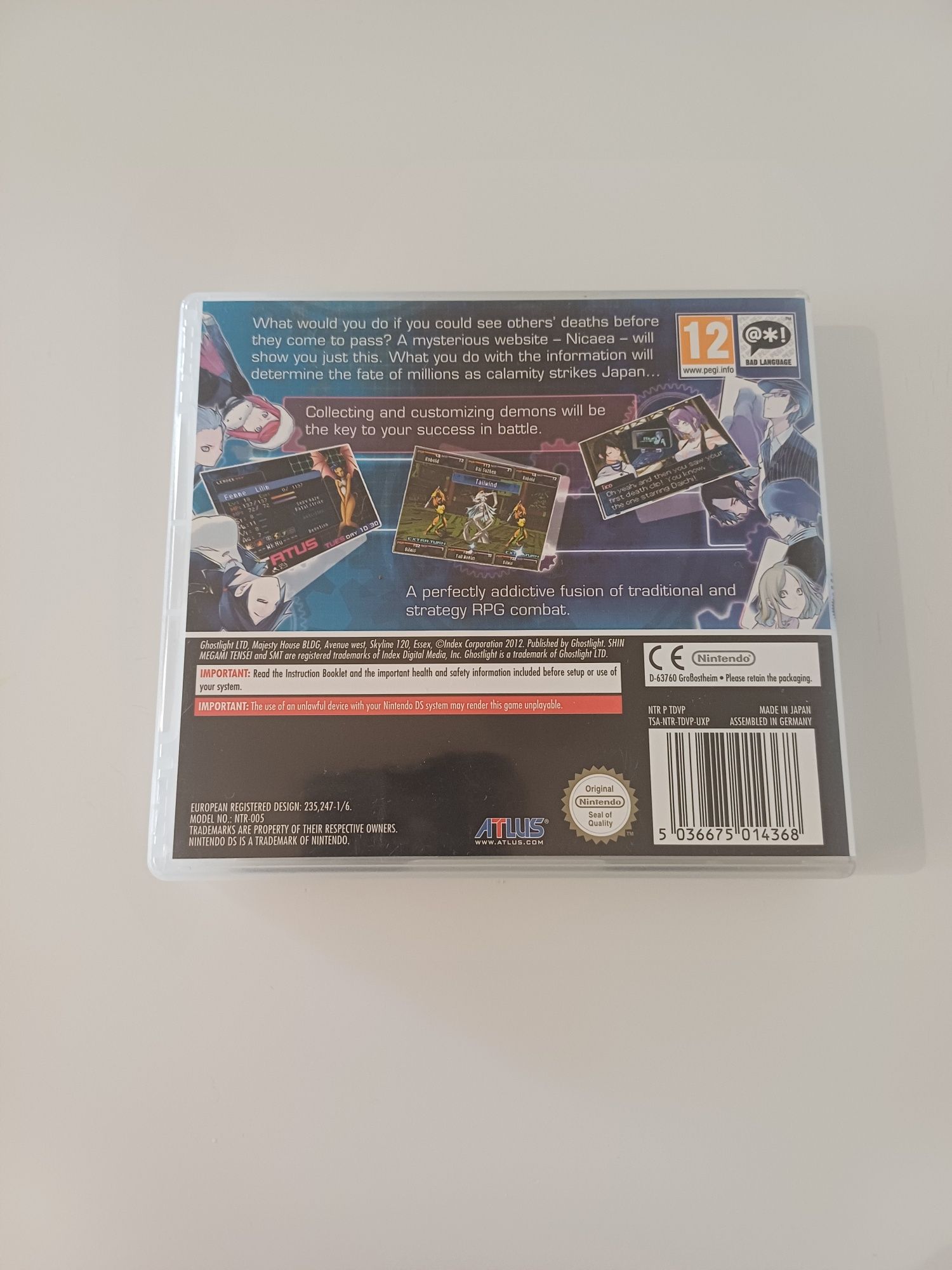 Shin Megami Tensei Devil Survivor 2 Nintendo DS oryginalna angielska