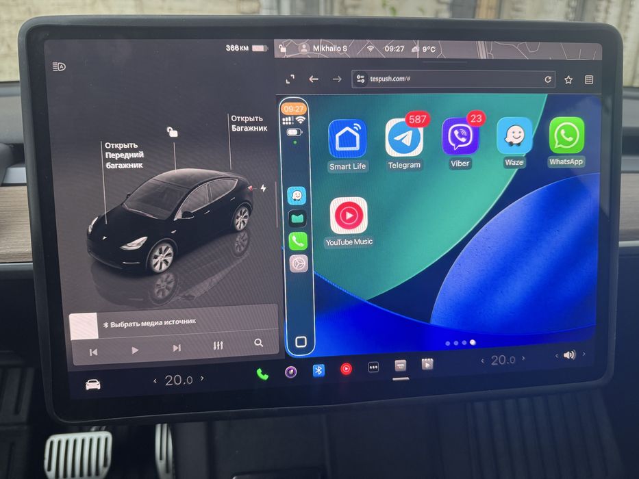 Адаптер CarlinKit T2C- для Тесла