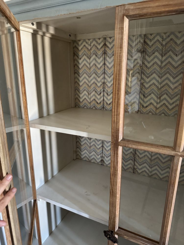 Witryna retro vintage niebieska belldeco