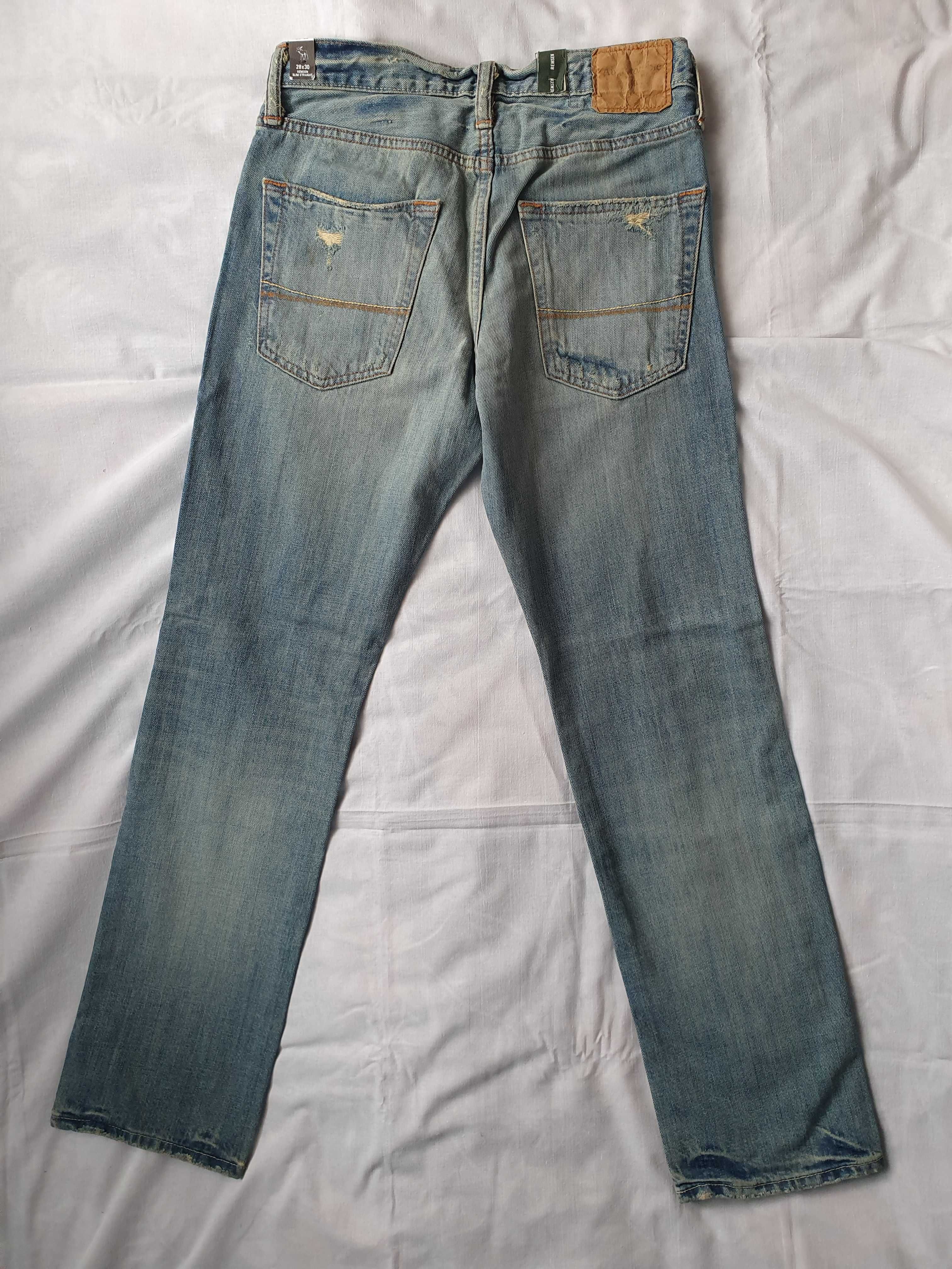 Nowe Oryginalne Spodnie Jeans Abercrombie & Fitch 28x30