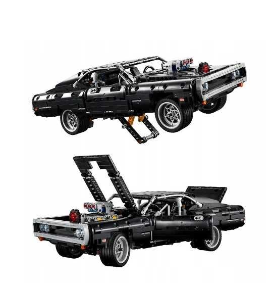 Klocki samochód sportowy czarny Dodge Charger 1077el jak lego