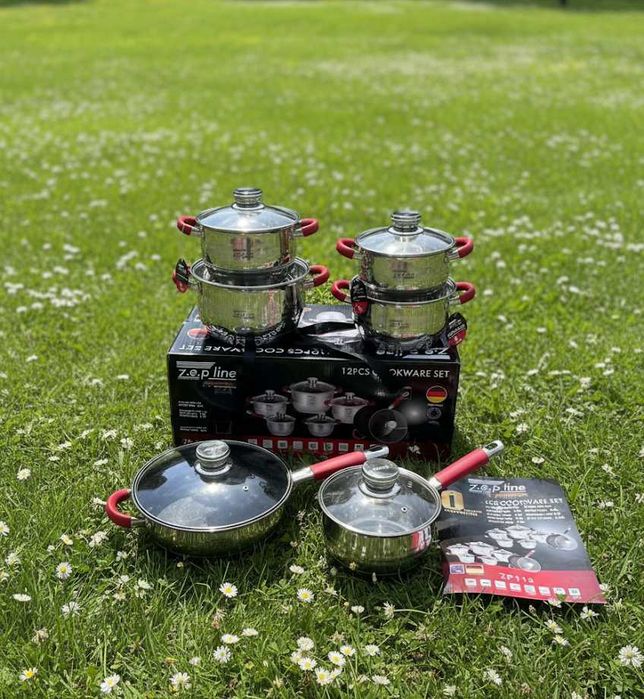 Набор кастрюль, посуды из нержавеющей стали/ кастрюли,сковорода,ковшик