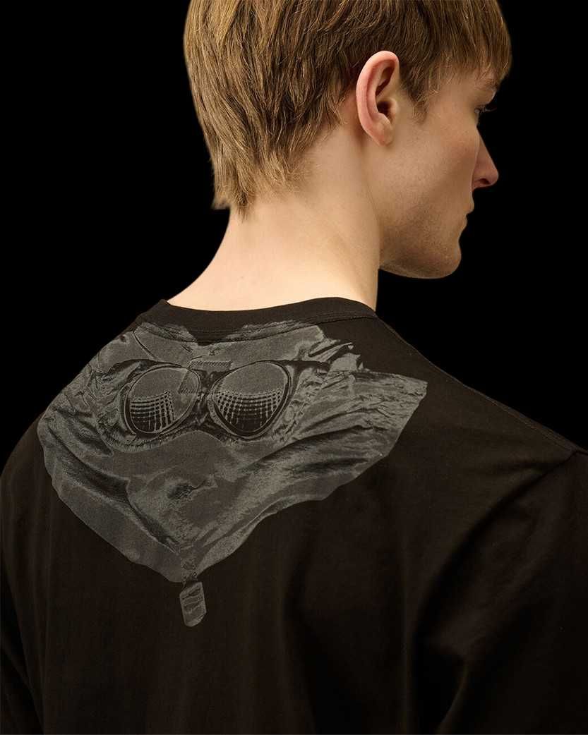 Футболка C.P. Company 30/1 Jersey Back Goggle T-Shirt Black
