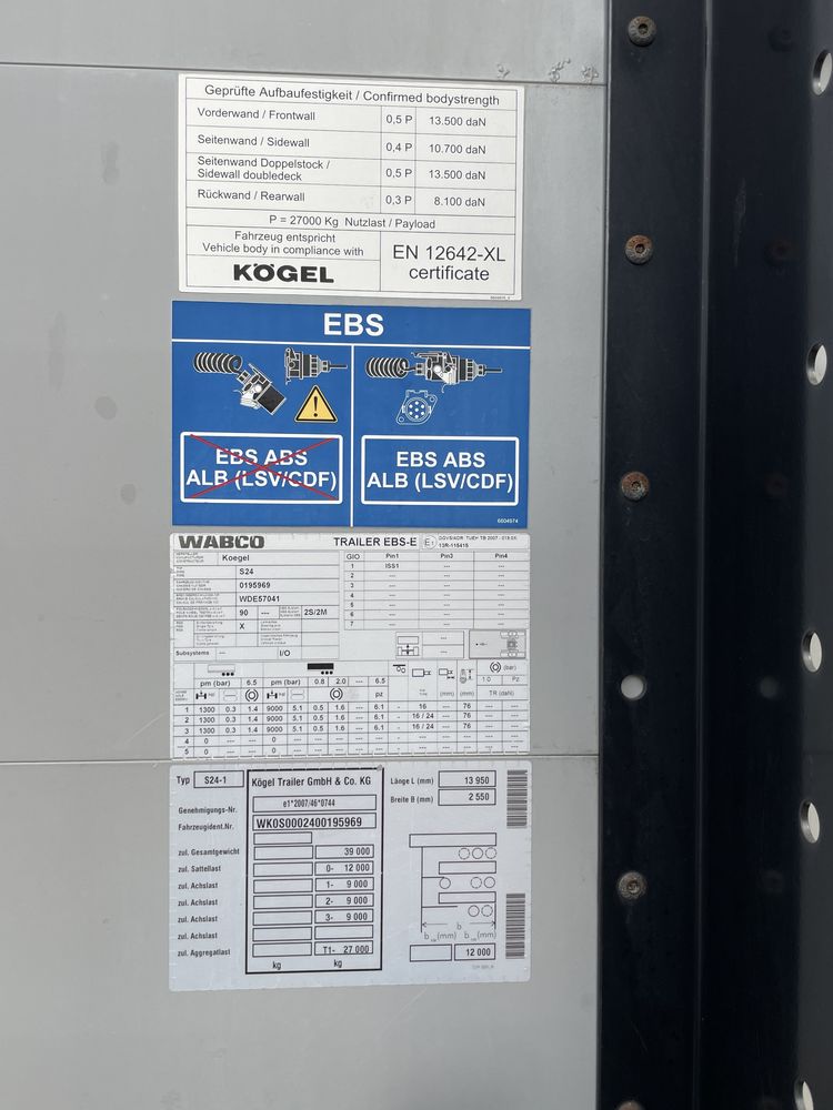 Напівпричіп Kogel s24 intrax SAF