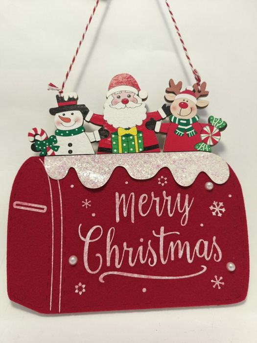 Tabliczka zawieszka na drzwi świąteczna ozdobna