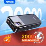 Power Bank Tuodes 10000mAh – szybkie ładowanie PD 20W / 22.5W