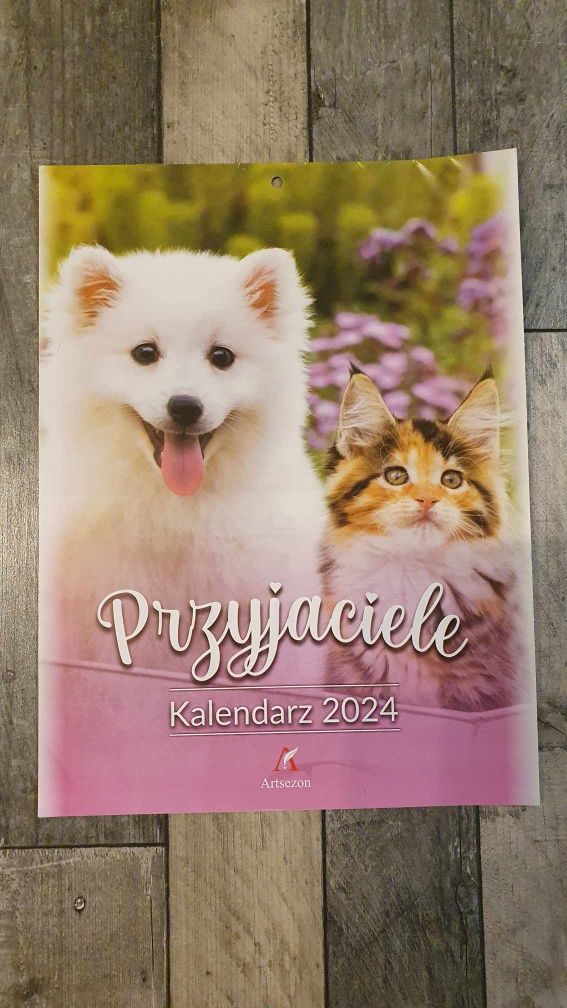 Kalendarz 2024 ścienny mały Przyjaciele NOWY! Atrakcyjna cena.