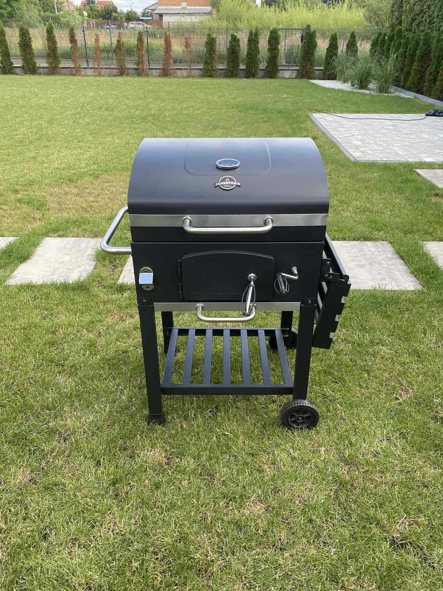 Grill Węglowy JAXON firmy JAMESTONE + Pokrowiec na Grilla
