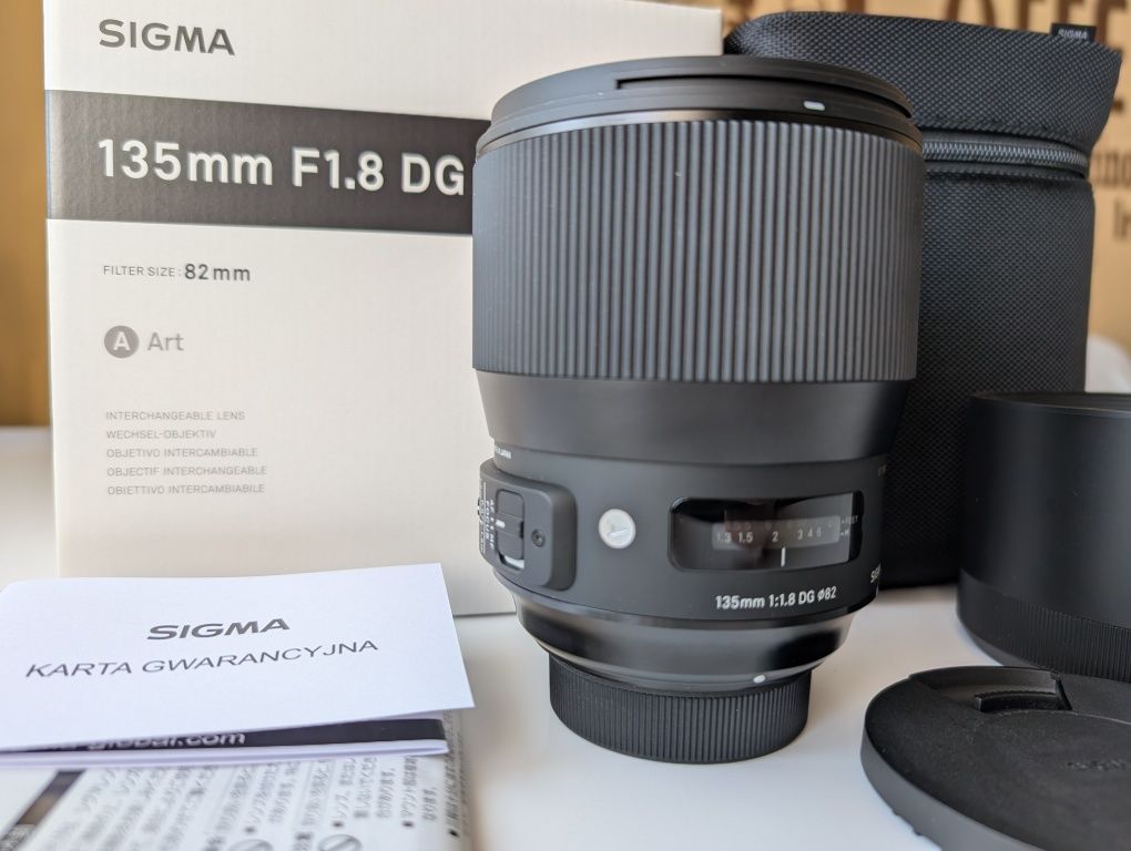 Sigma 135mm f/1.8 DG Art Nikon jak NOWA