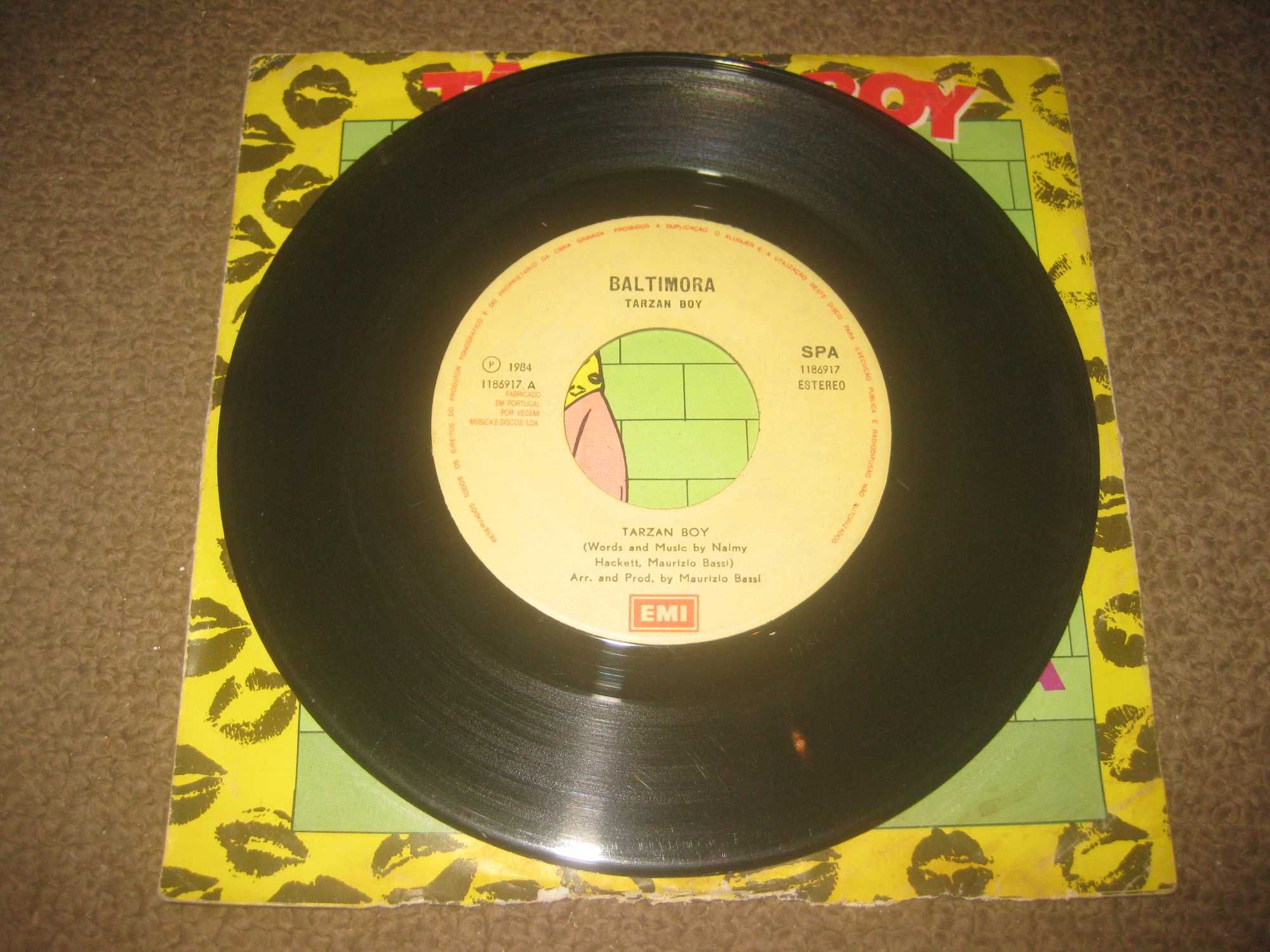 Vinil Single 45 rpm dos Baltimora "Tarzan Boy"
