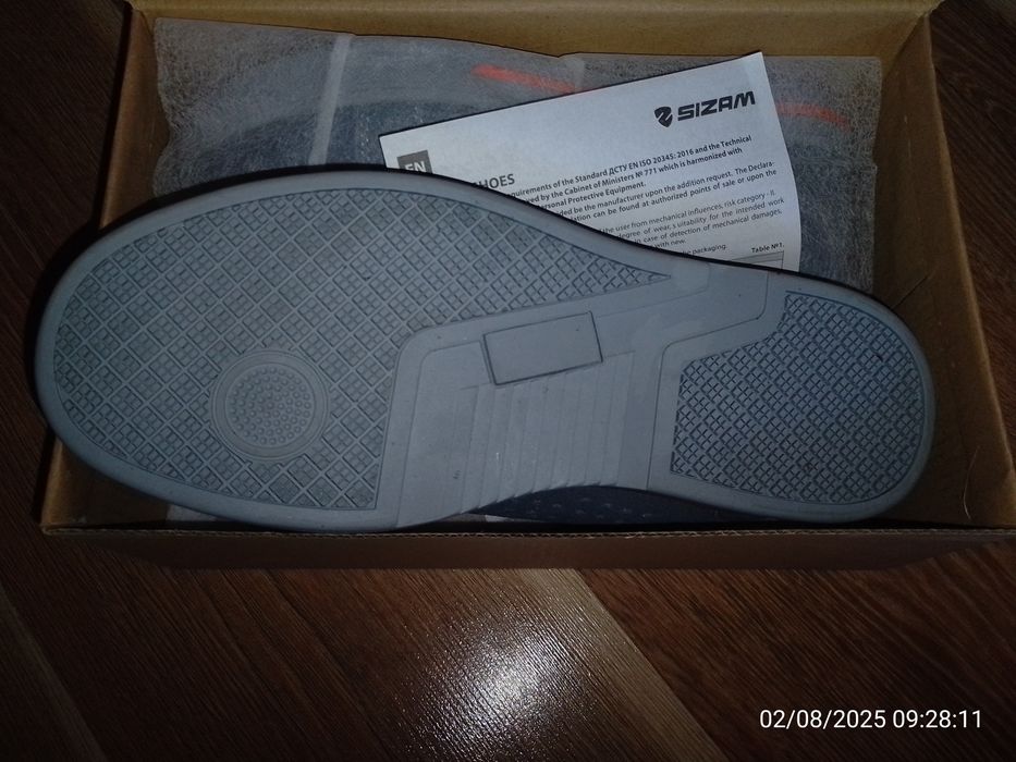 Продам кросівки захисні шкіряні Sizam Kansas S1P SRC Active, розмір 40