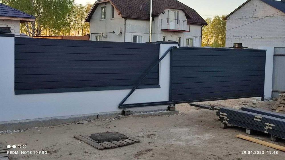 Каркас откатных ворот, Ворота под ключ, Готовые ворота, Сдвижные ворот