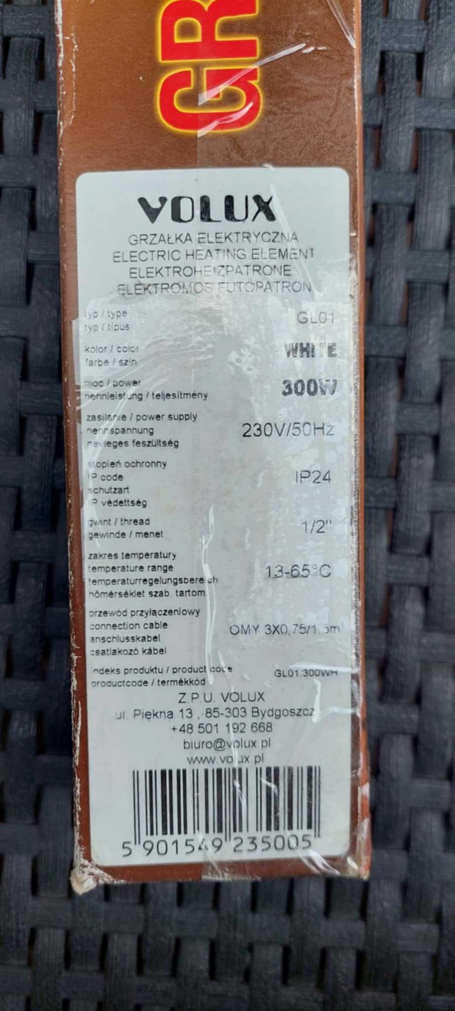 Grzałka elektryczna do grzejnika łazienkowego  VOLUX 300W BIAŁA