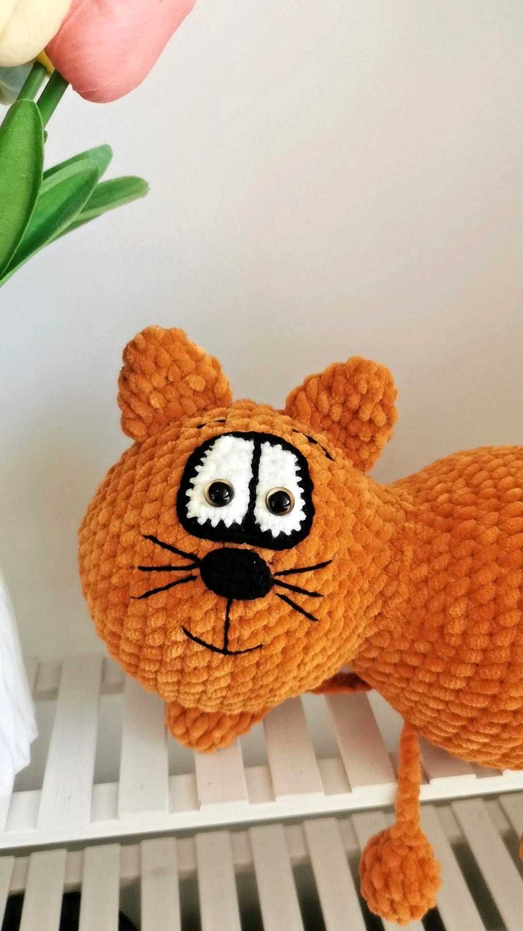 Kotek na szydełku handmade