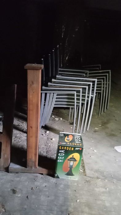 Płotek ogrodzenie kawiarenki ogródka piwnego.