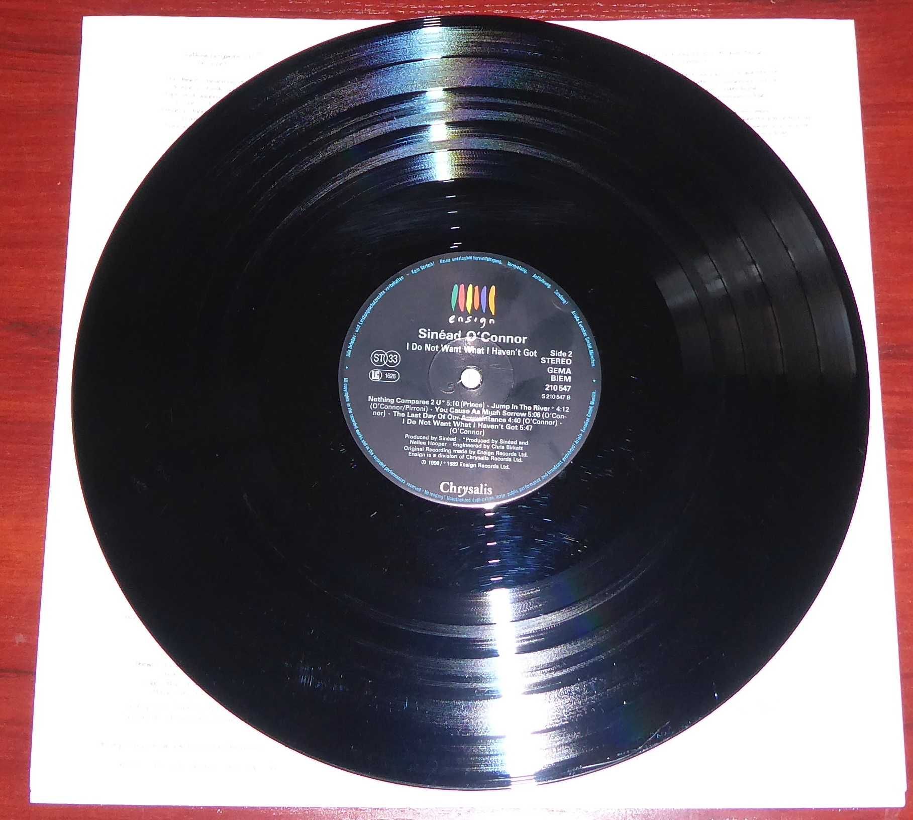 Sinéad O'Connor – I Do Not Want What I Hav LP EX-