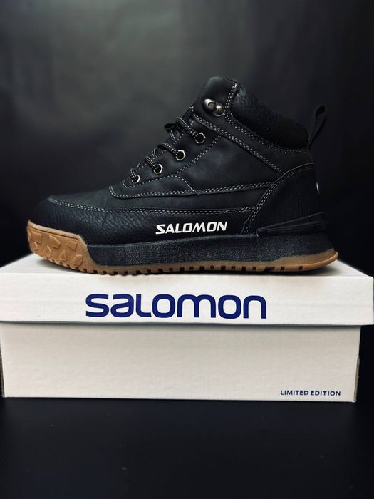 Чоловічі сапоги Salomon Зимові чорні сапоги Саломон мужские