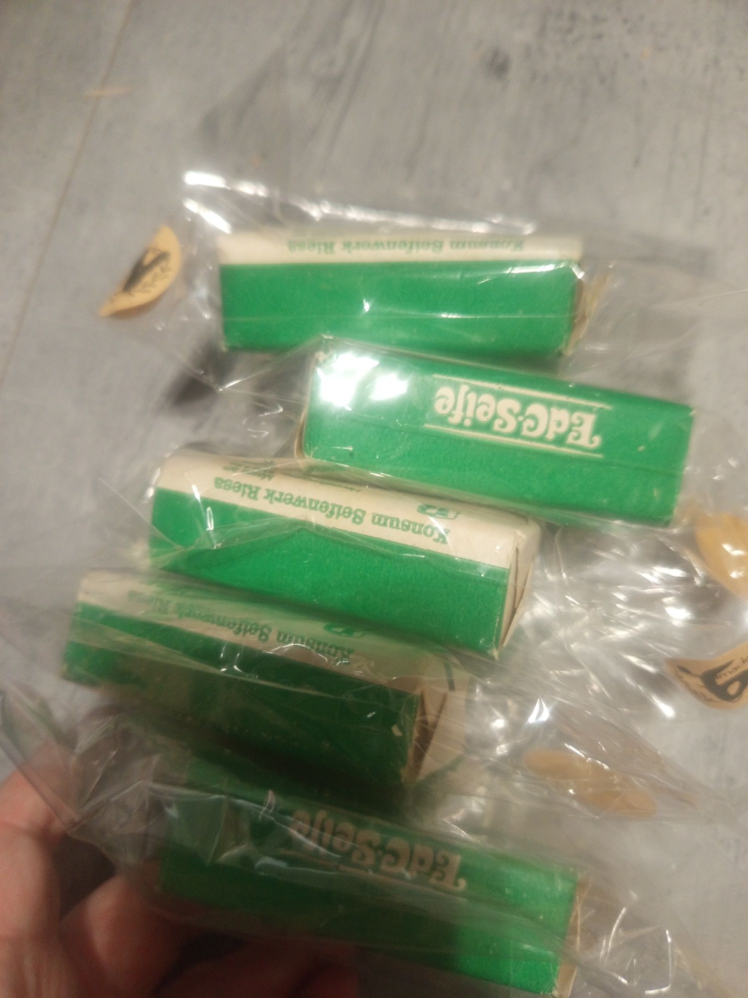 Zestaw  5 mydeł DDR kolekcjonerskie