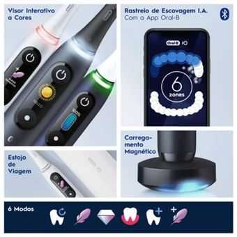 Escova de dentes elétrica ORAL B iO 8 S- nova, 3 anos de garantia