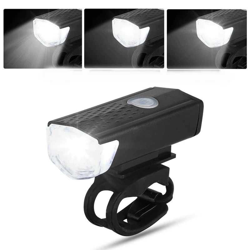 LED frontal USB + LED traseiro com Laser