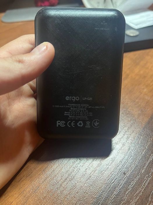 Продам кишеньковий павербанк ergo 10 000mah