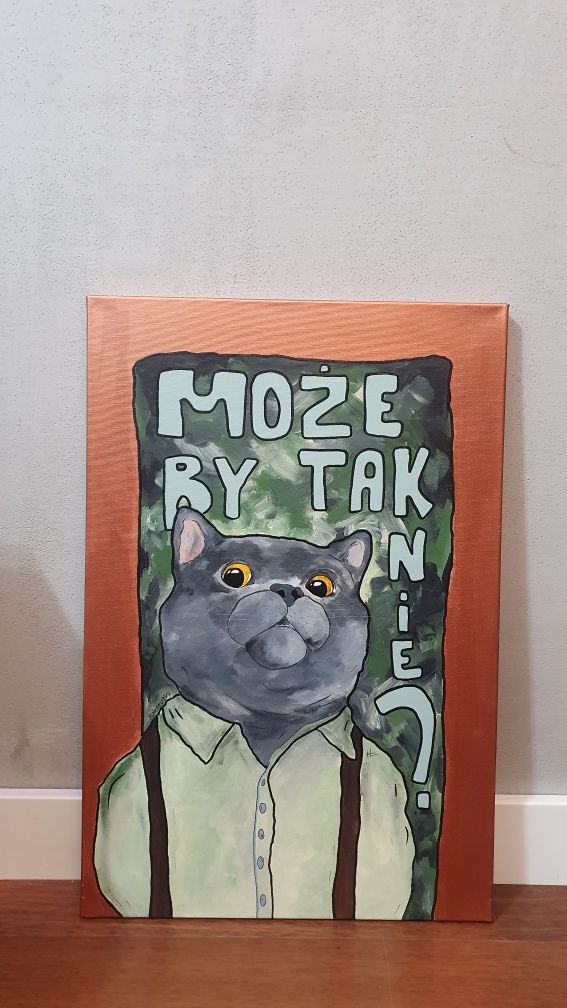 Obraz Kot Brytyjski 40x60cm akryl