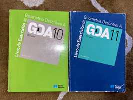 Livros de exercícios de geometria descritiva 10° e 11° anos