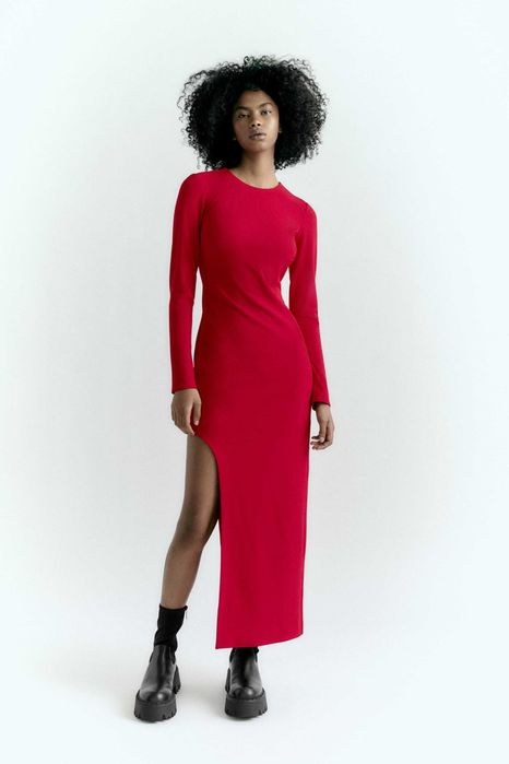 ZARA Luksusowa SUKIENKA asymetryczna absolutnie PIĘKNA M