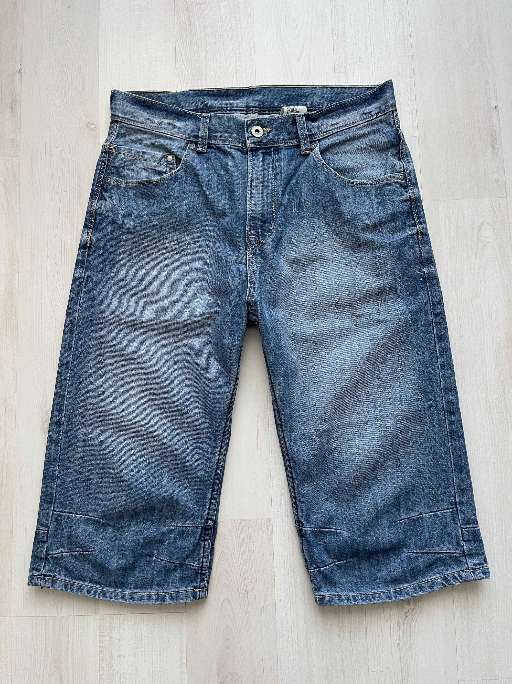 H&M denim spodenki bawełniane rurki slim fit rozmiar M