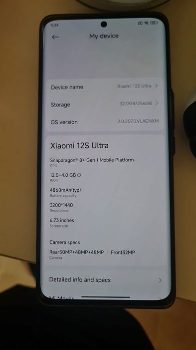 Xiaomi 12s ultra 5G memoria 256 gigas