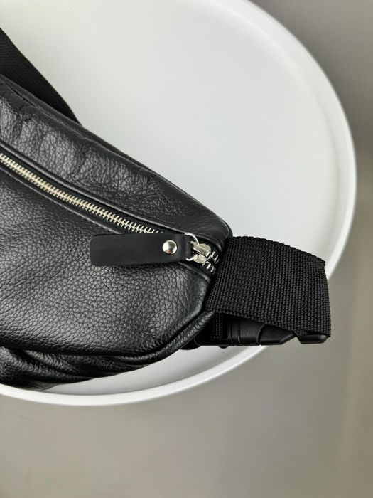 Шкіряна чоловіча сумка бананка, кожаная бананка мужская сумка барсетка