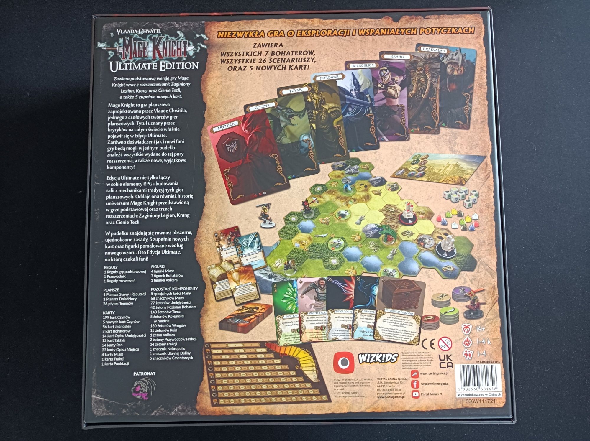 Mage Knight Ultimate Edition PL bardzo dobry stan!
