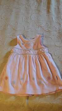 Vestido de menina para bebé - cor de rosa