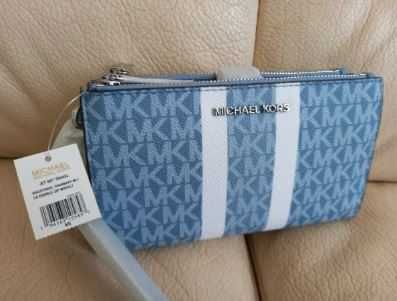 Michael Kors double zip wristlet portfel