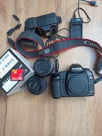 REZERWACJA Aparat lustrzanka Canon 5D Mark II + obiektyw 50 mm+( 35-80