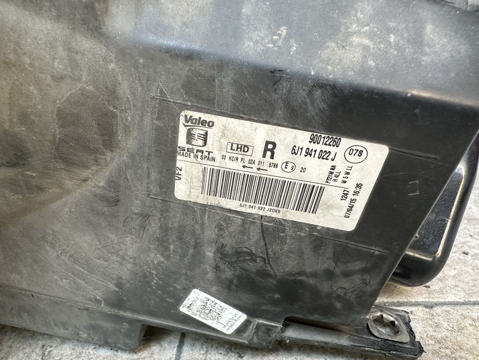 Farol seat ibiza 6J 8p1 2015/16/17 otica optica H4