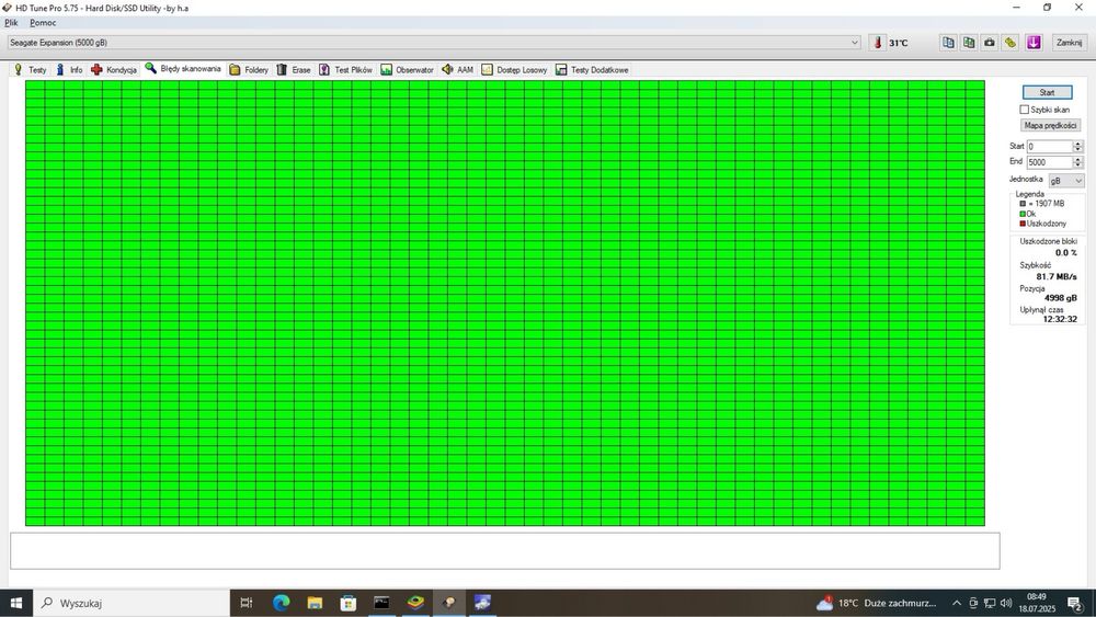 Dysk zewnętrzny 5TB Seagate 2,5 cala